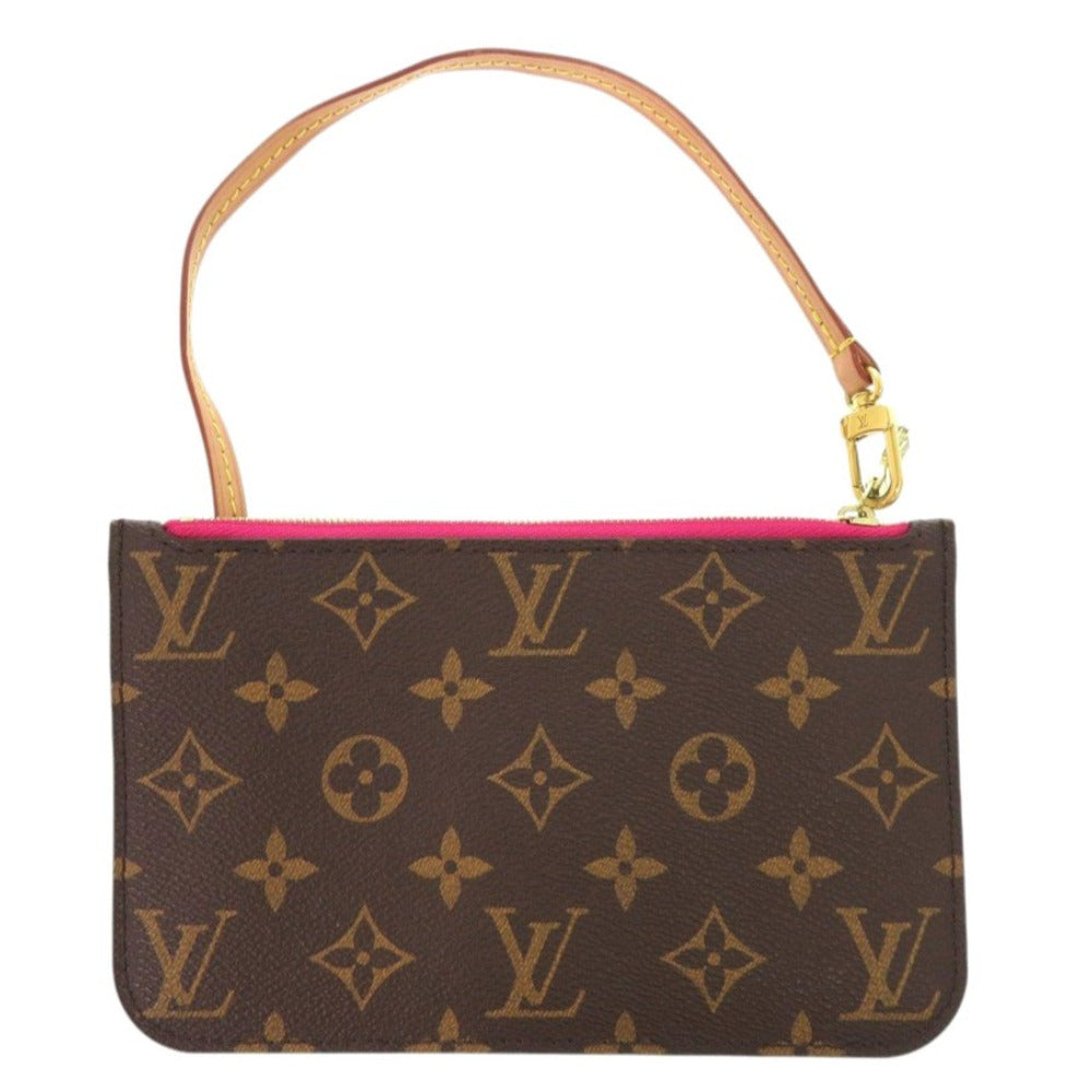 Louis Vuitton Pouch Neverfull Pouch PM Monogram Canvas Brown Tote Bag
