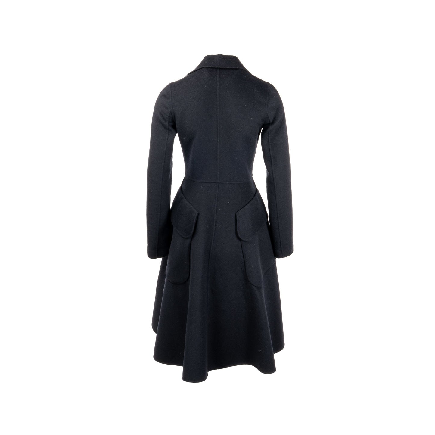 Dior Size Long Coat Wool Handbag Black Travel Bag