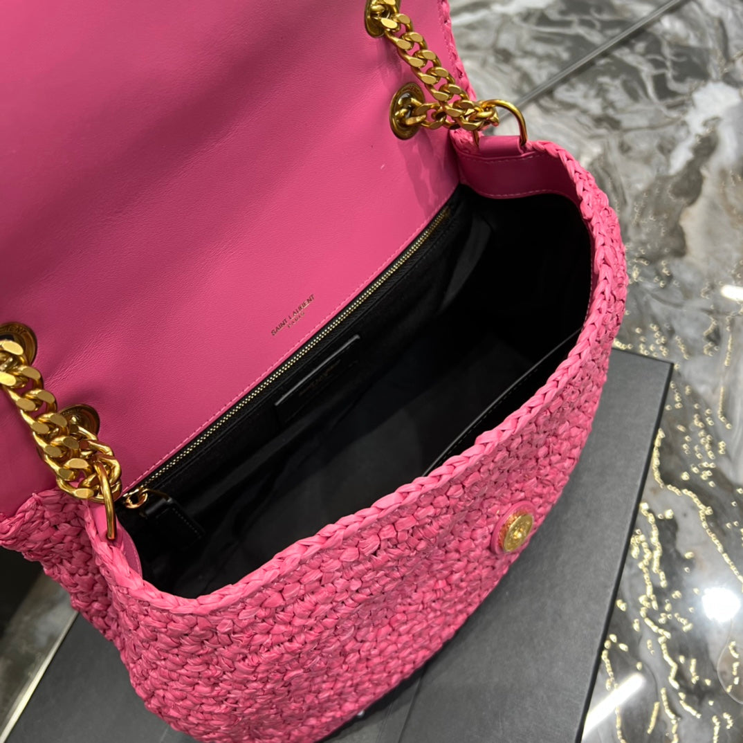 YSL Saint Laurent Niki RaTop QualityTop Qualitya 11in Pink Medium Chain Handbag