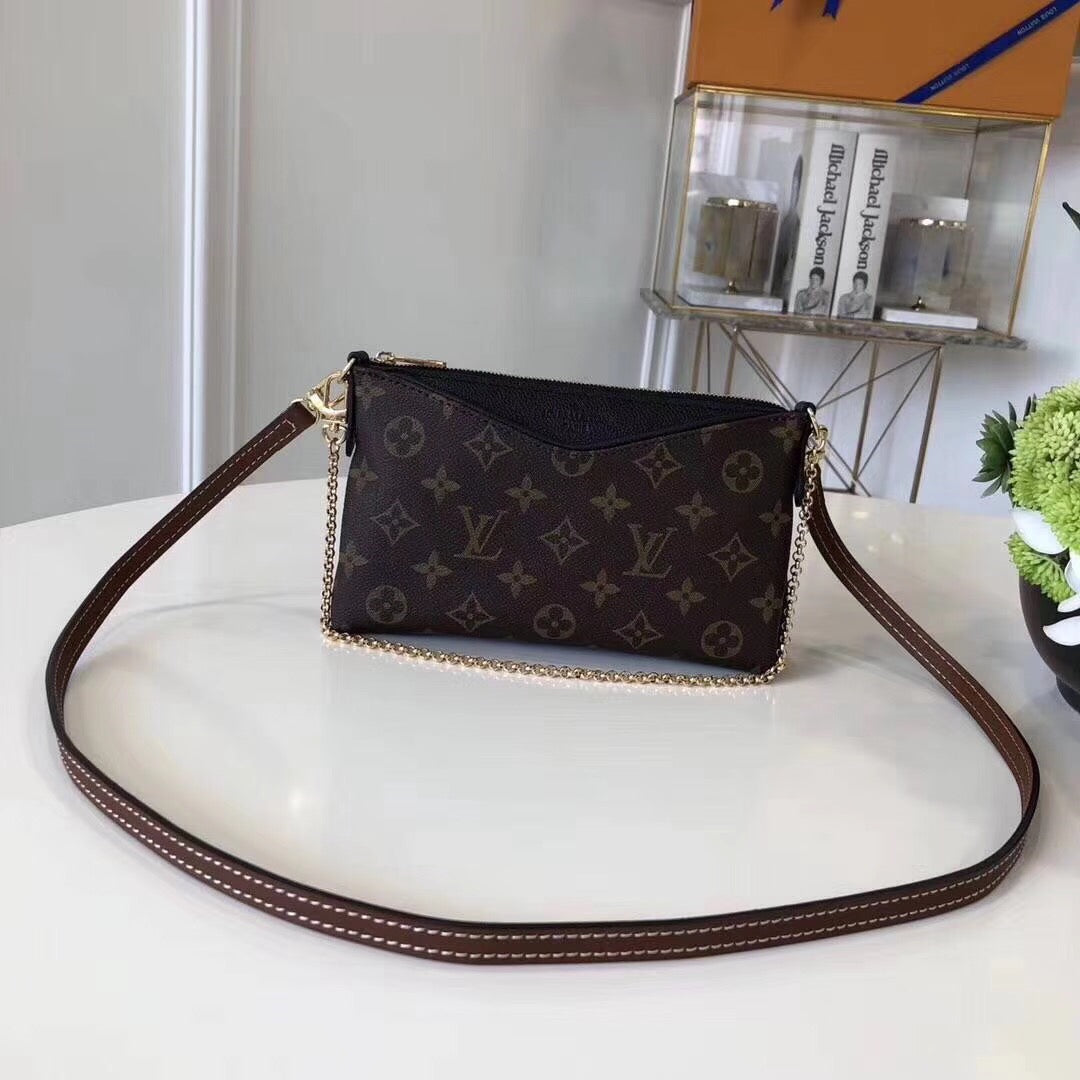 Top Quality Pallas Clutch For Women Wohandbag Canvas Monogram Crossbody Bag