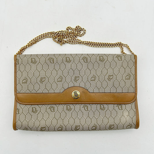 Dior Shoulder Bag Christian Bag Honeycomb Pattern Shoulder di3319cc Brown Beige Chain