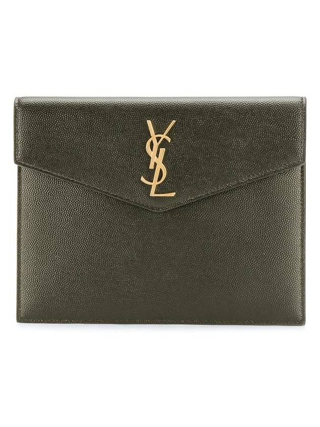 YSL Saint Laurent Saint Laurent Trending Envelope Uptown Baby Clutch Green Clutch Bag