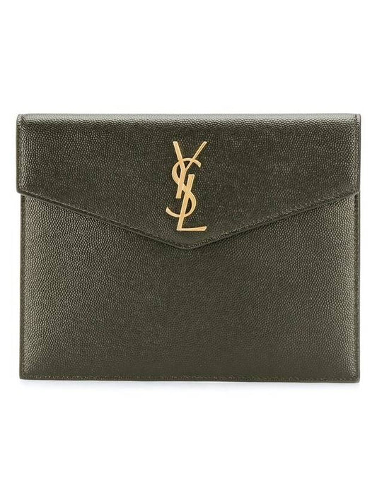 YSL Saint Laurent Saint Laurent Trending Envelope Uptown Baby Clutch Green Clutch Bag