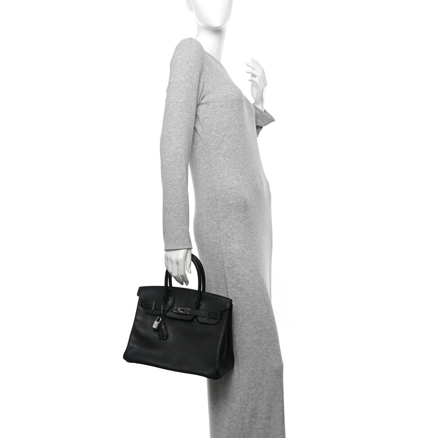 Hermes Ardennes Birkin Handbag Black Travel Bag
