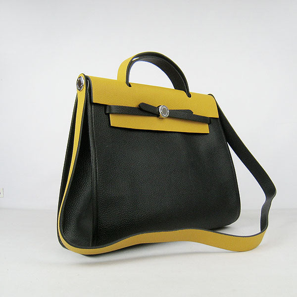 Hermes Luxury Herbag Ladies Yellow Travel Bag