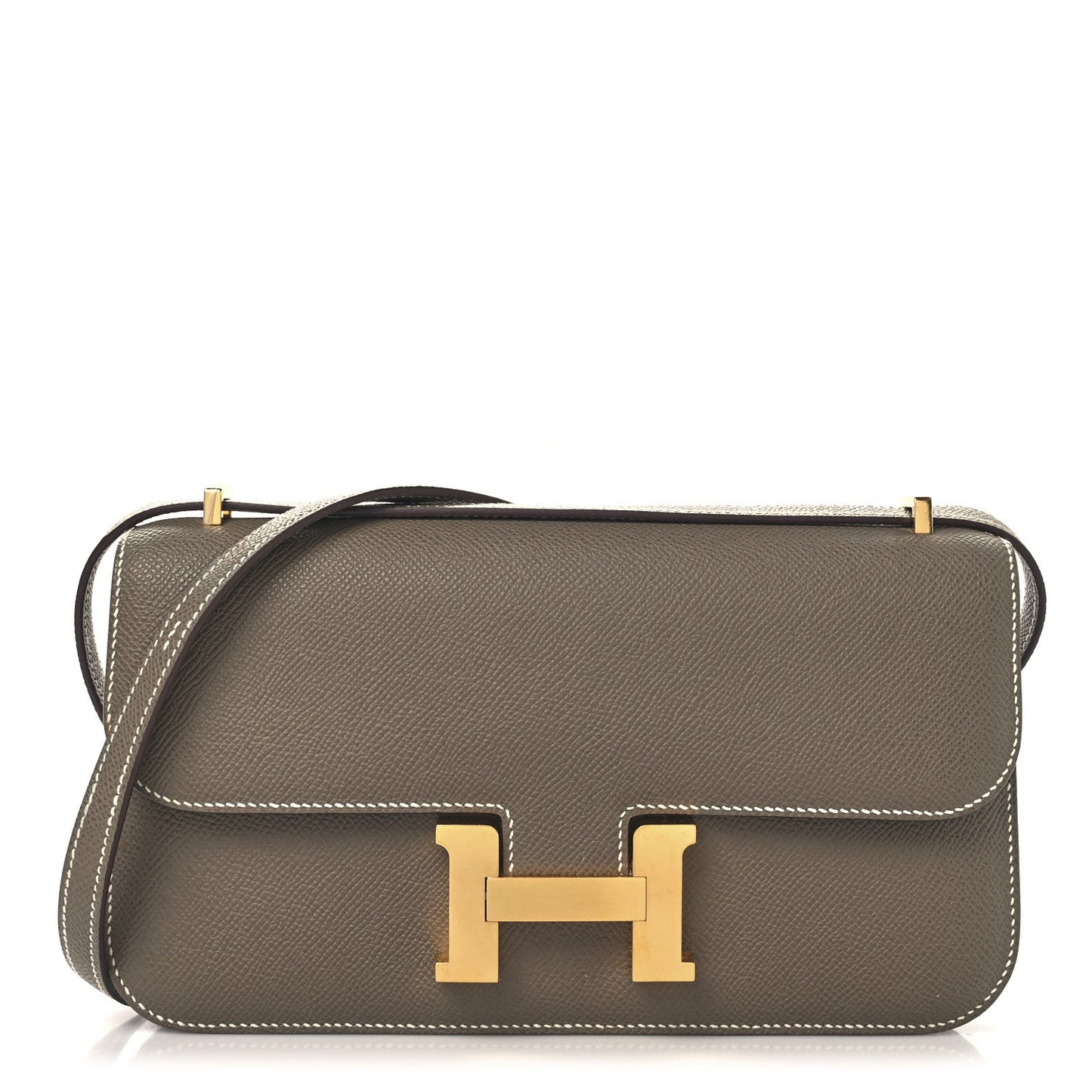 Hermes Epsom Constance Elan Etoupe Handbag Travel Bag
