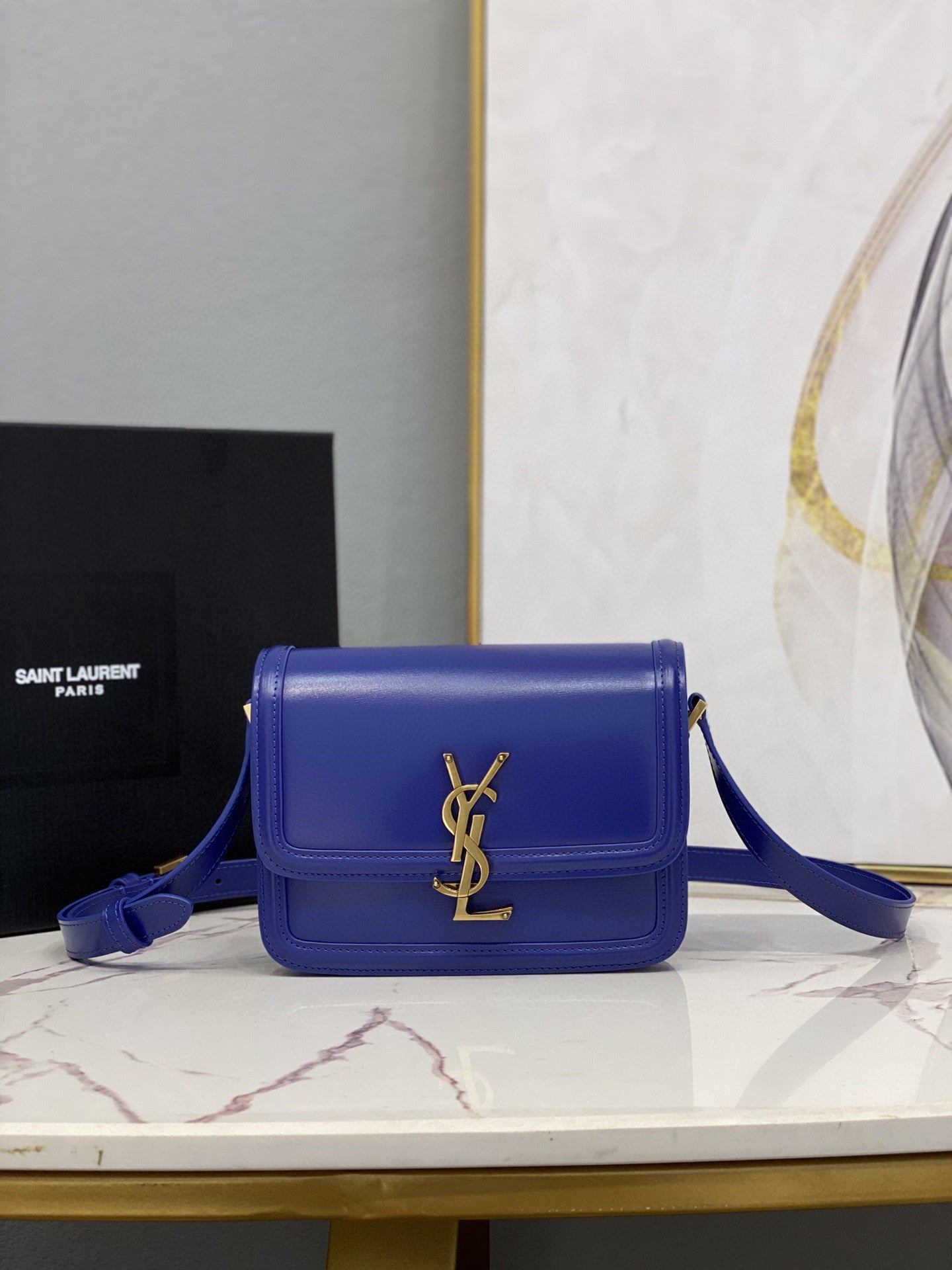 YSL Saint Laurent Solferino Shoulder Bag Monogram 74In19Cm Ysl 3510