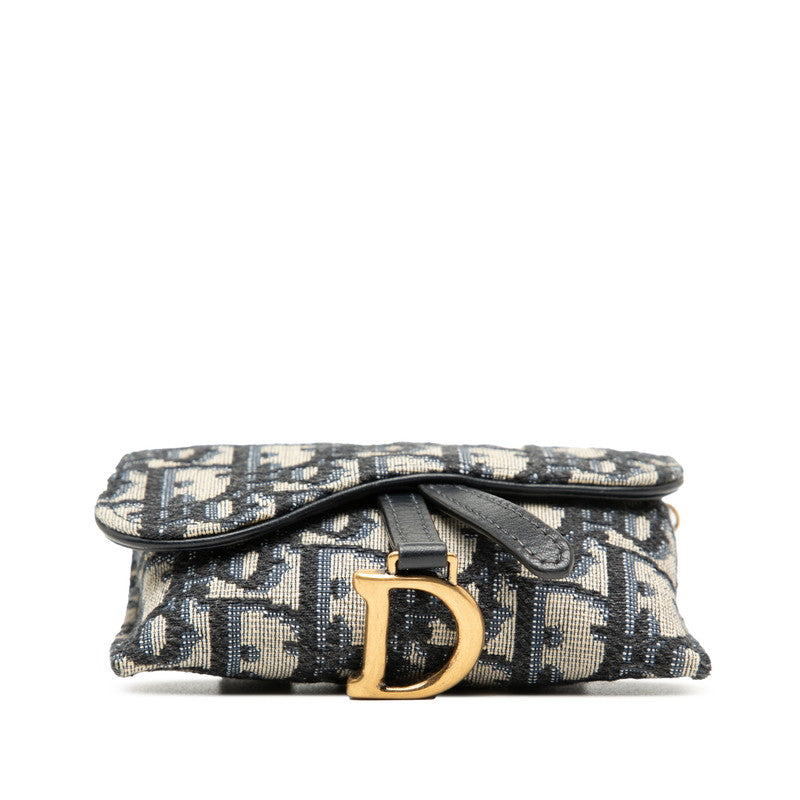 Dior Saddle Nano Pouch Trotter Shoulder Bag Canvas