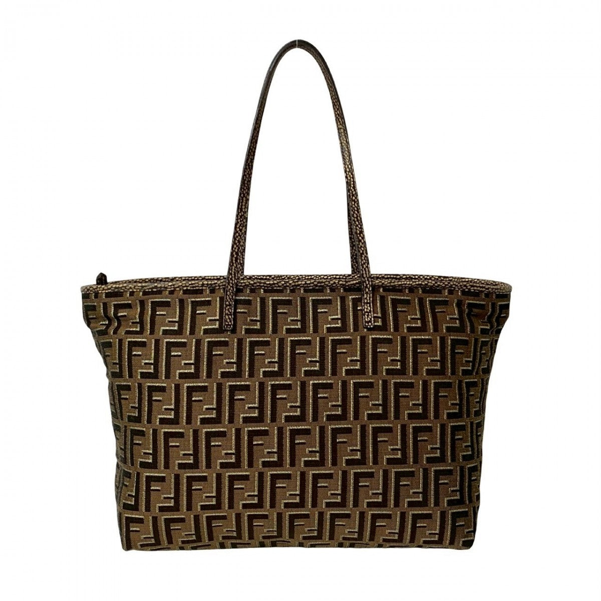 Fendi Tote Bag Canvas Brown 7Lvb Eif1653C