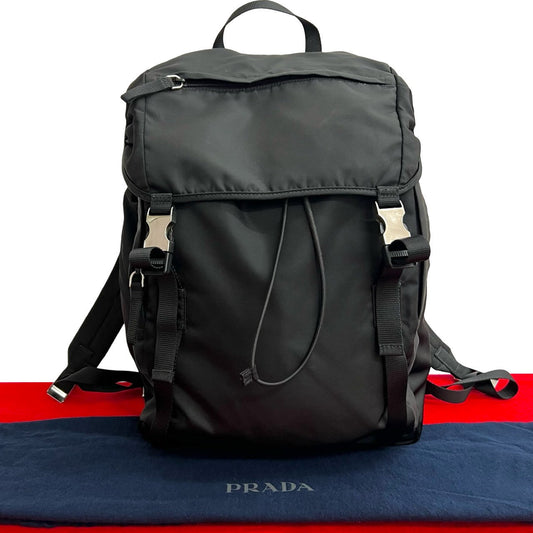 Backpack Handbag Nylon Black Black Handbag