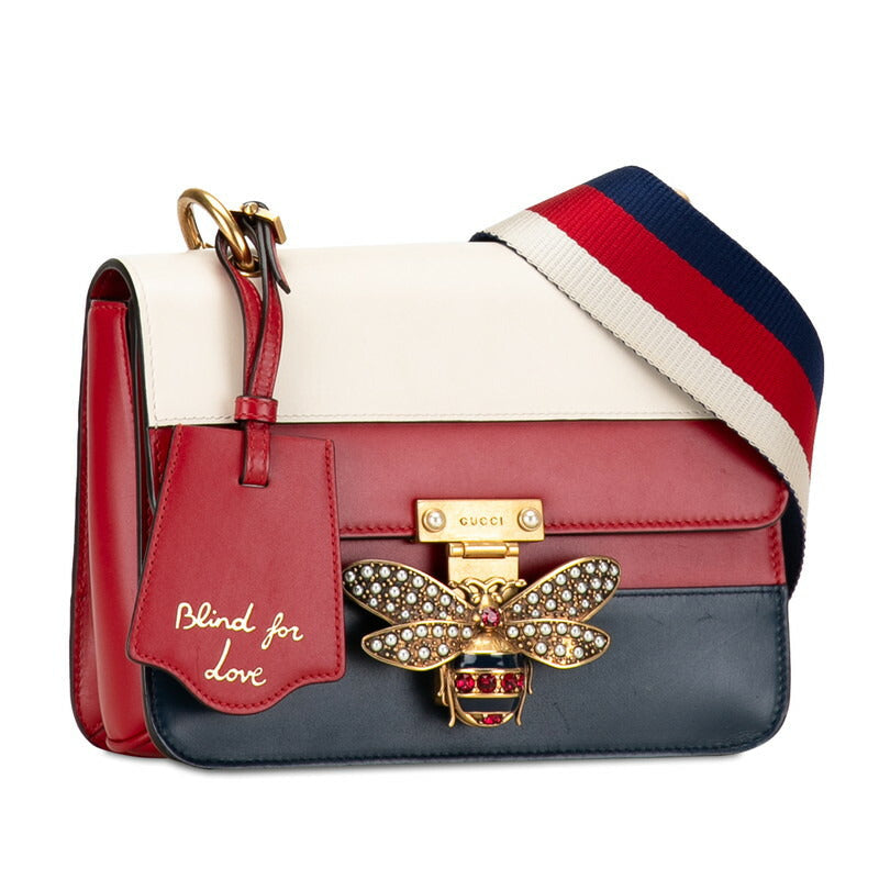 Gucci Queen Margaret Shoulder Bag Leather Crossbody Bag