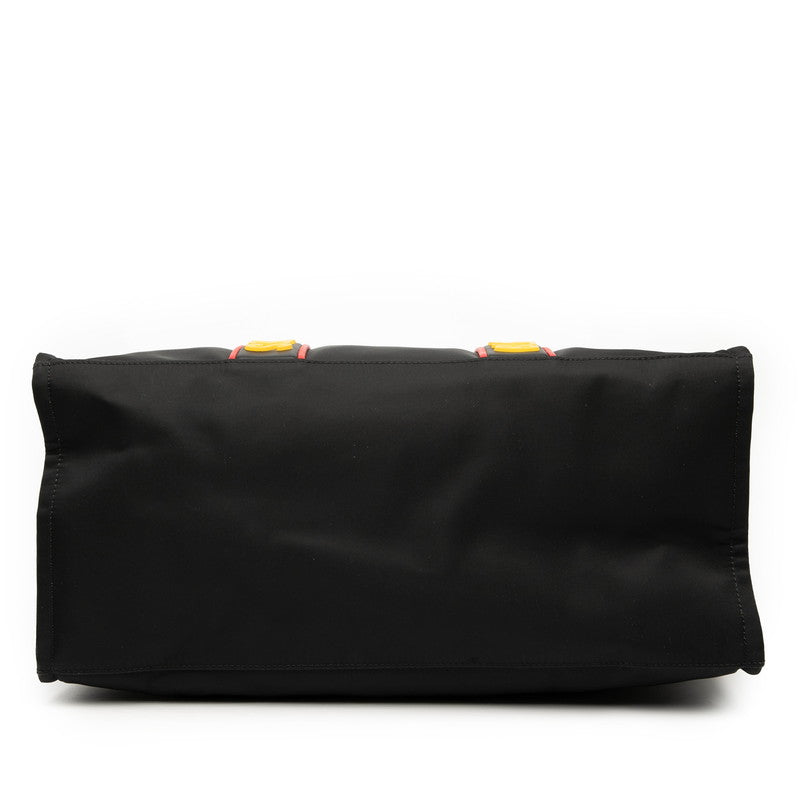 Fendi 7Va390 2Way Bag Leather Nylon Travel Bag