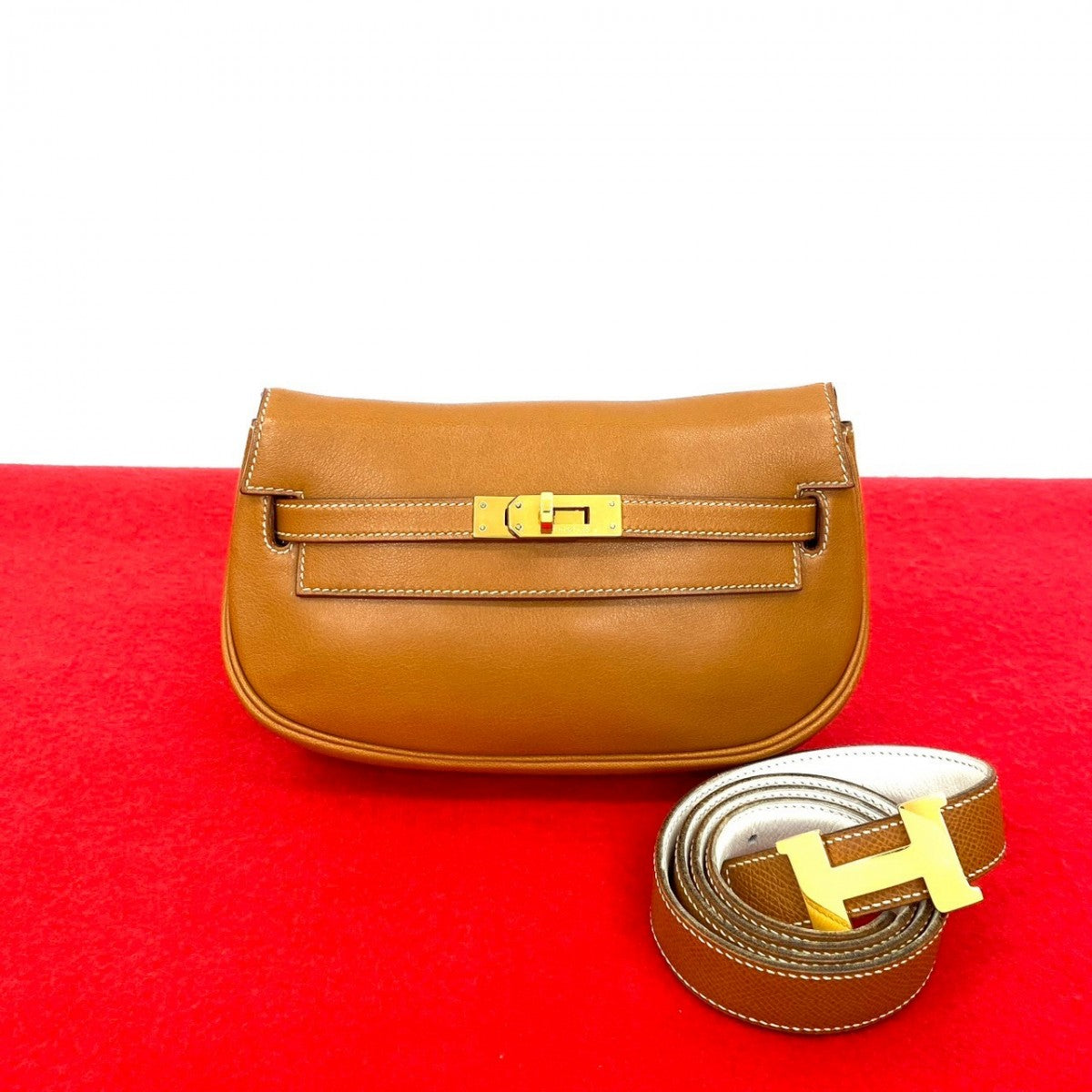 Hermes Sling Bag Vogarribar Kelly Move Brown Crossbody Bag