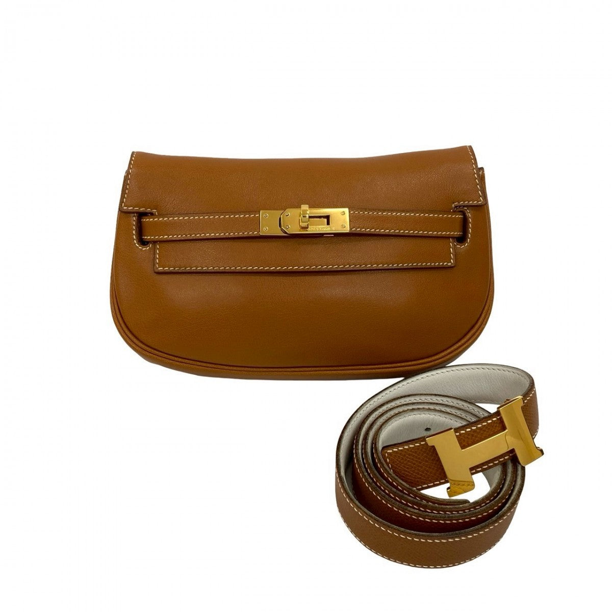 Hermes Sling Bag Vogarribar Kelly Move Brown Crossbody Bag