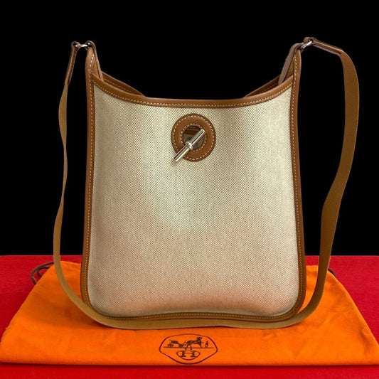 Hermes Shoulder Bag Tower Ash Vespa Pm Brown