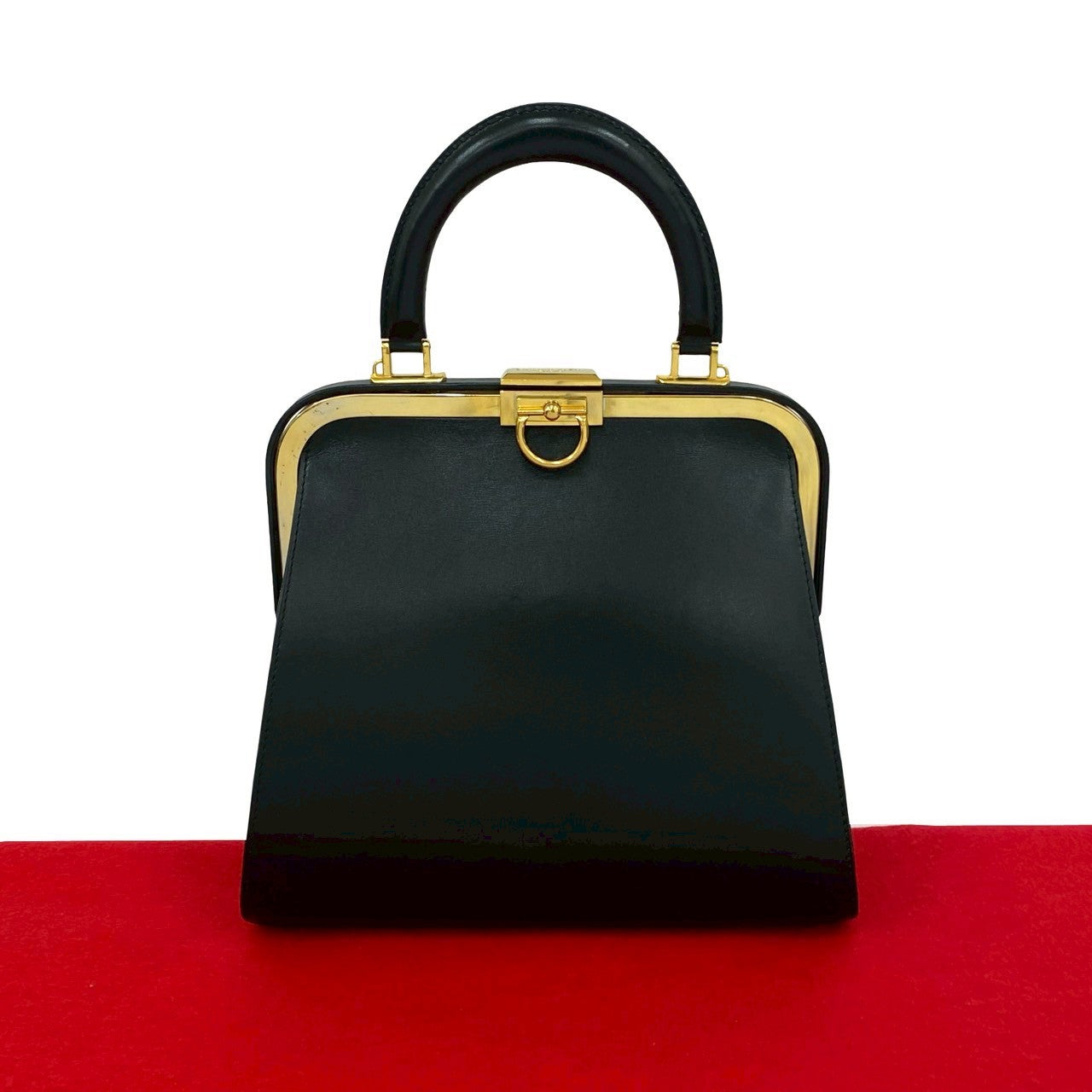 Dior Dior Handbag Leather Black Travel Bag