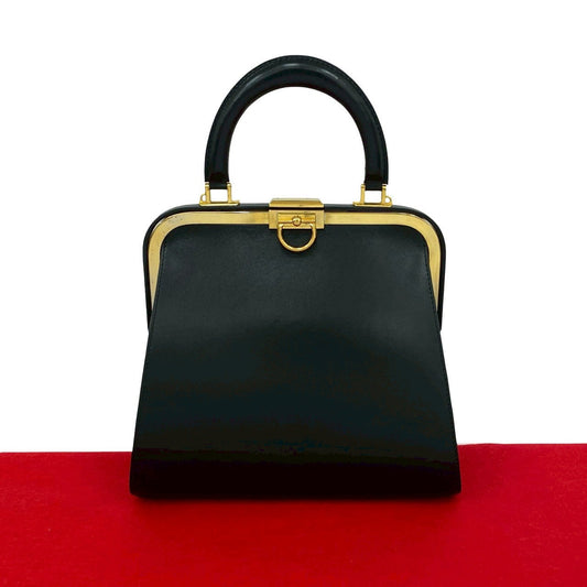 Dior Dior Handbag Leather Black Travel Bag