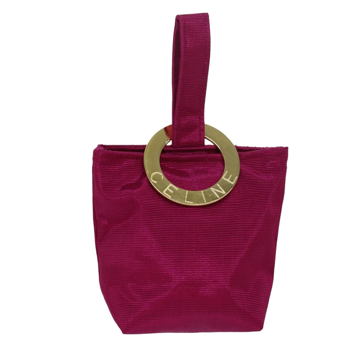 Luxury Circle Pouch Handbag Nylon Pink Travel Bag