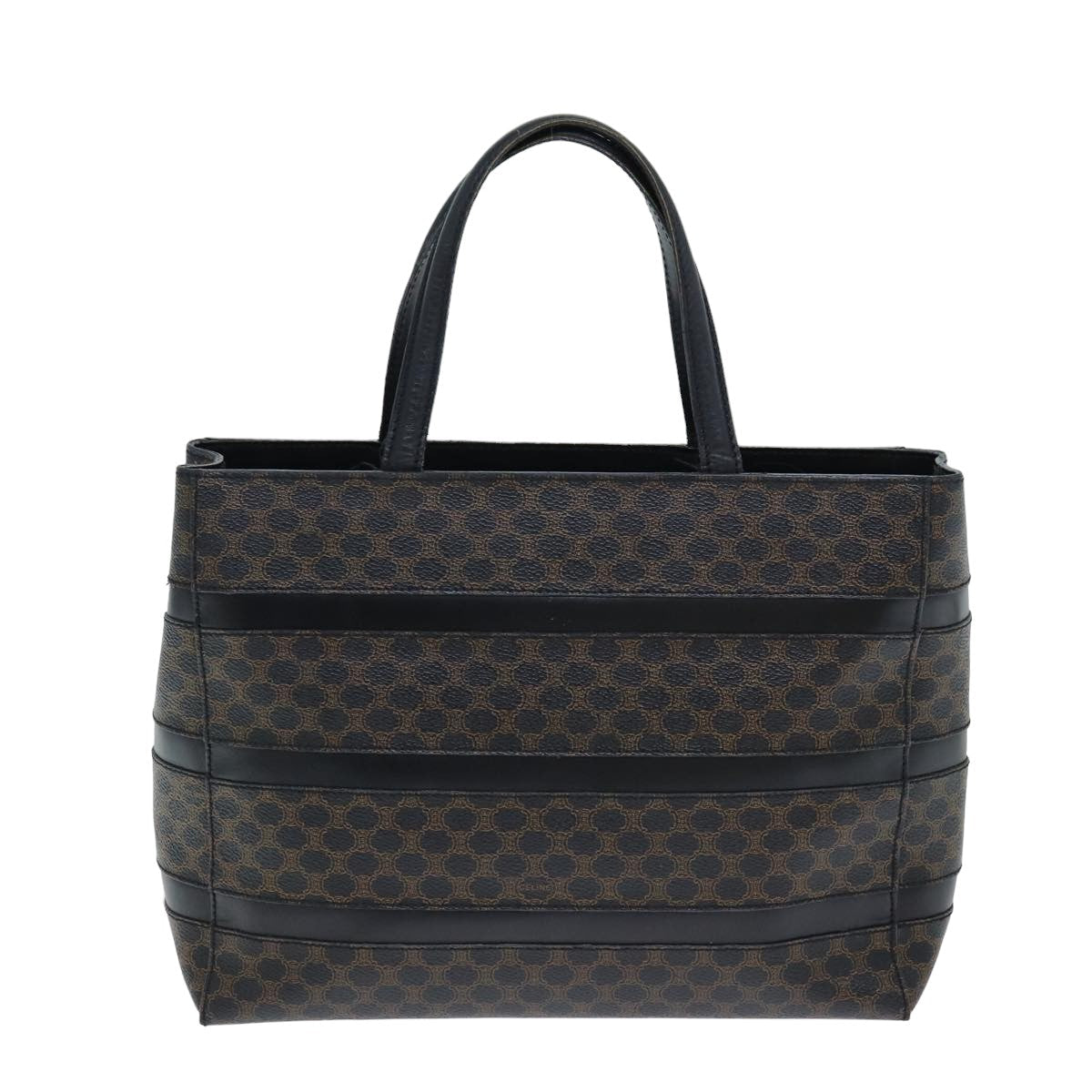 Luxury Macadam Hand Bag Canvas Black Travel Bag Black Brown