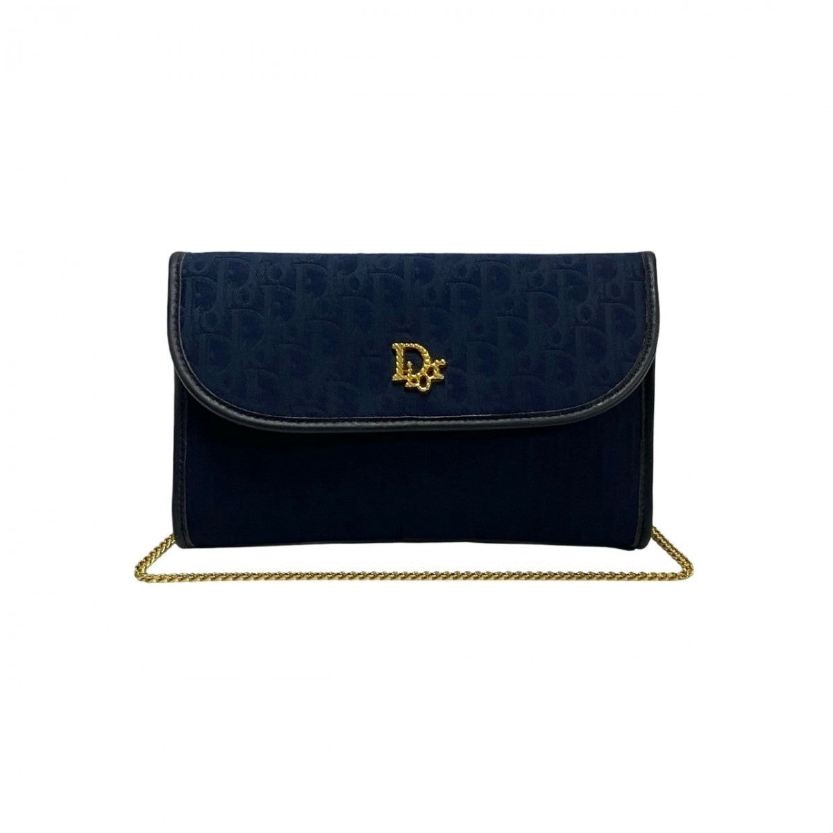 Dior Shoulder Bag Navy Leather
