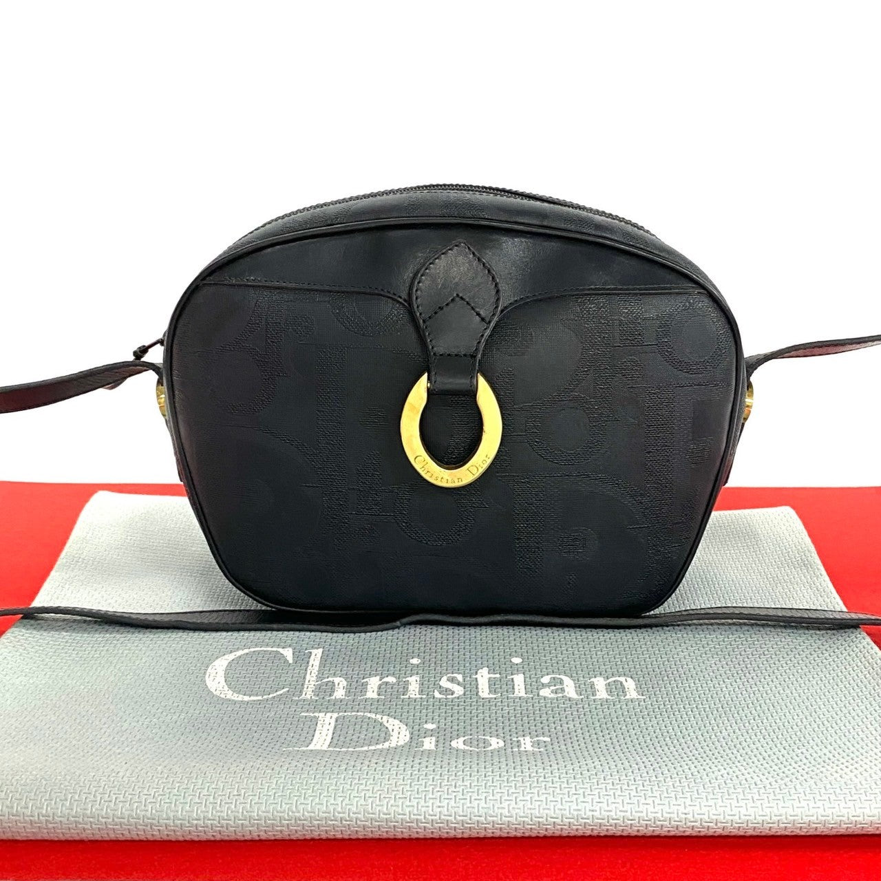 Dior Christian Trotter Shoulder Bag Leather Shoulder Bag 1