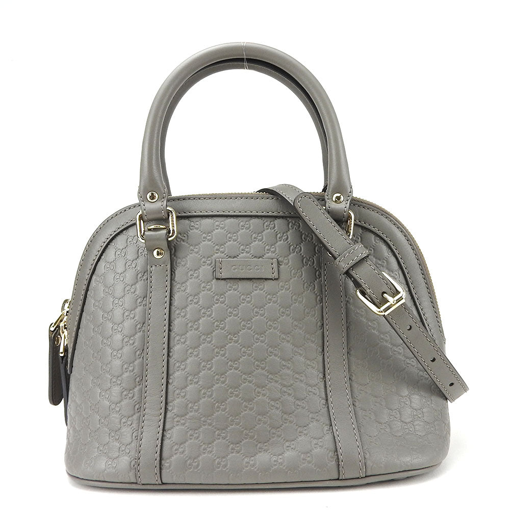 Gucci Micro Guccisima Leather Gray Handbag