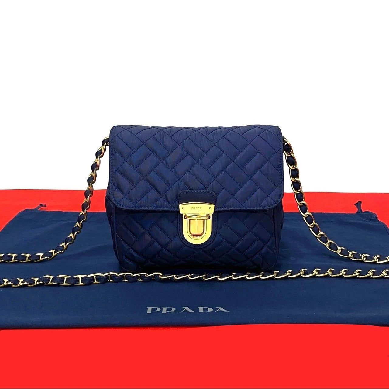 Prada Shoulder Bag Nylon Quilted Mini