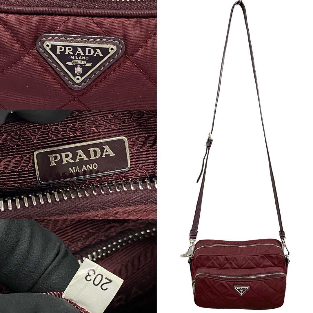 Shoulder Bag Bordeaux Nylon