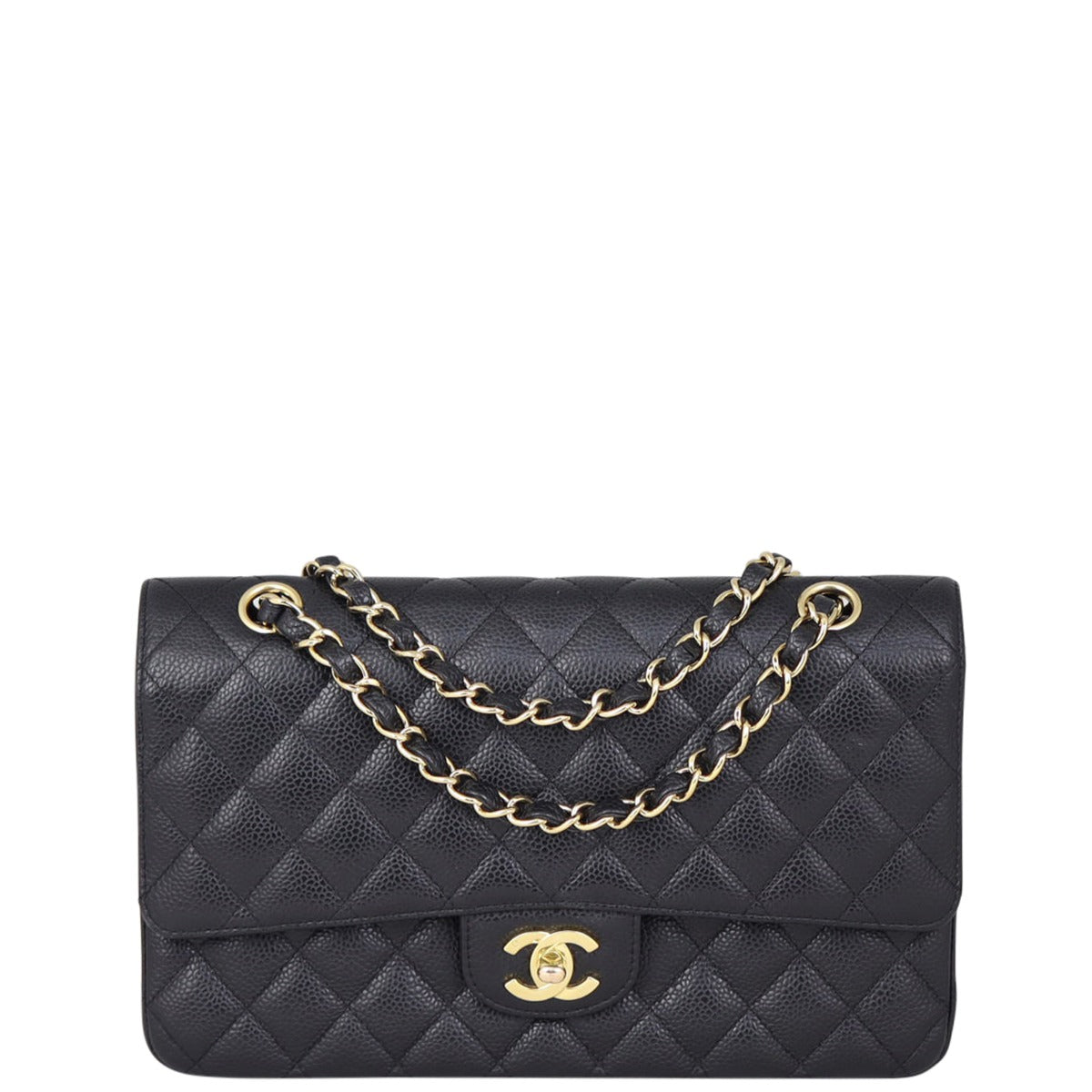 Chanel Classic Double 11 Series Handbag Black Medium Medium 120121