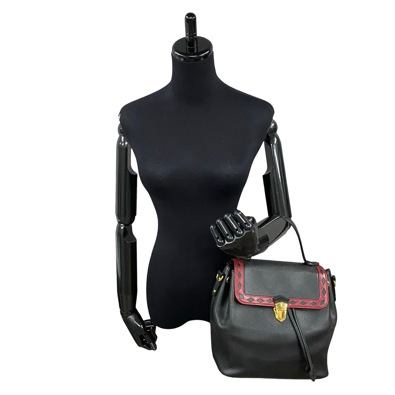 YSL Saint Laurent Yves Handbag Leather Travel Bag