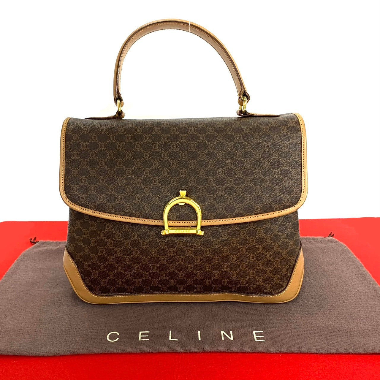 Pvc Macadam Brazon Women Leather Brown Travel Bag