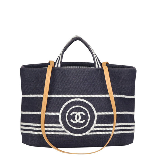 Chanel Shopper Tote Denim Large Tote Bag