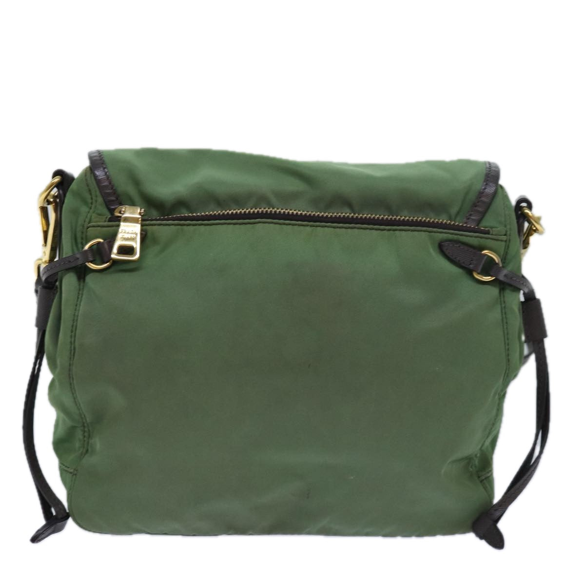 Prada Shoulder Bag Khaki Auth Nylon Khaki Auth 80568