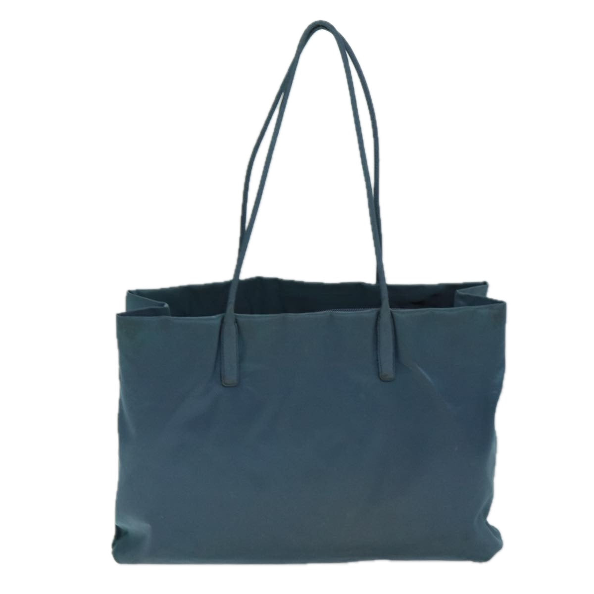 Prada Tote Bag Auth Nylon Blue Blue Auth 80573