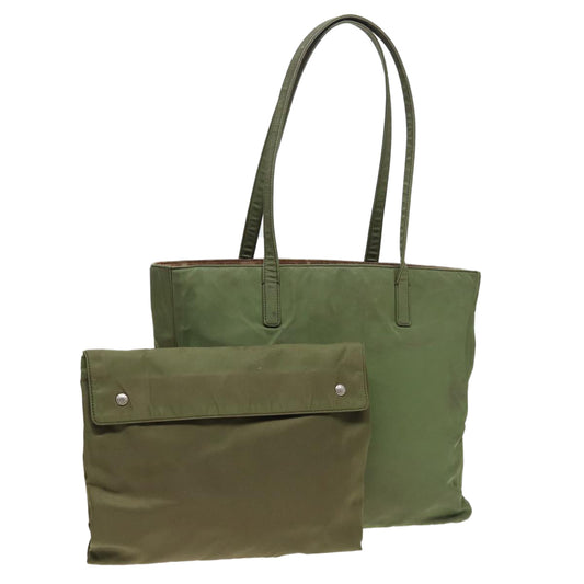 Prada Tote Bag Khaki Auth Nylon Khaki Auth 80577