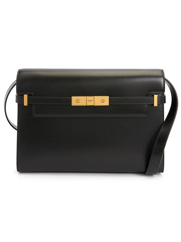 YSL Saint Laurent Saint Laurent Trending Manhattan Shoulder Bag Leather Black
