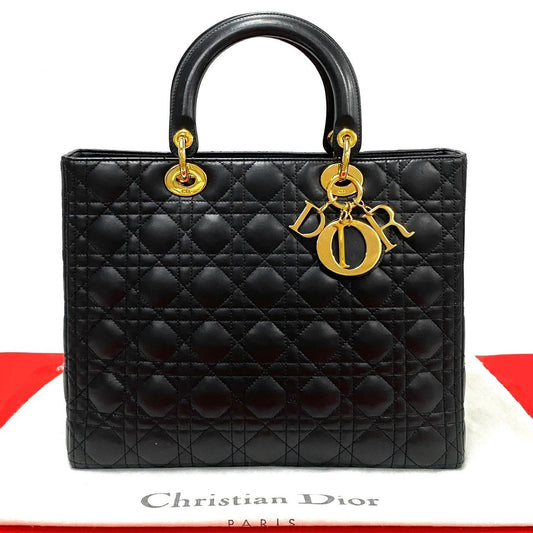 Dior Christian Lady Handbag Leather Travel Bag Dior Leather Handbag