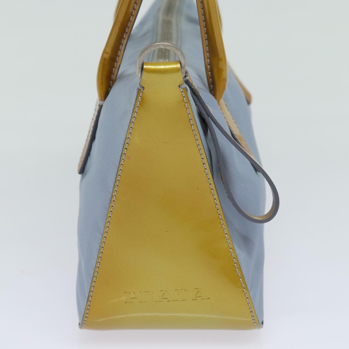 Prada Hand Bag 2Way Auth Nylon Blue Travel Bag