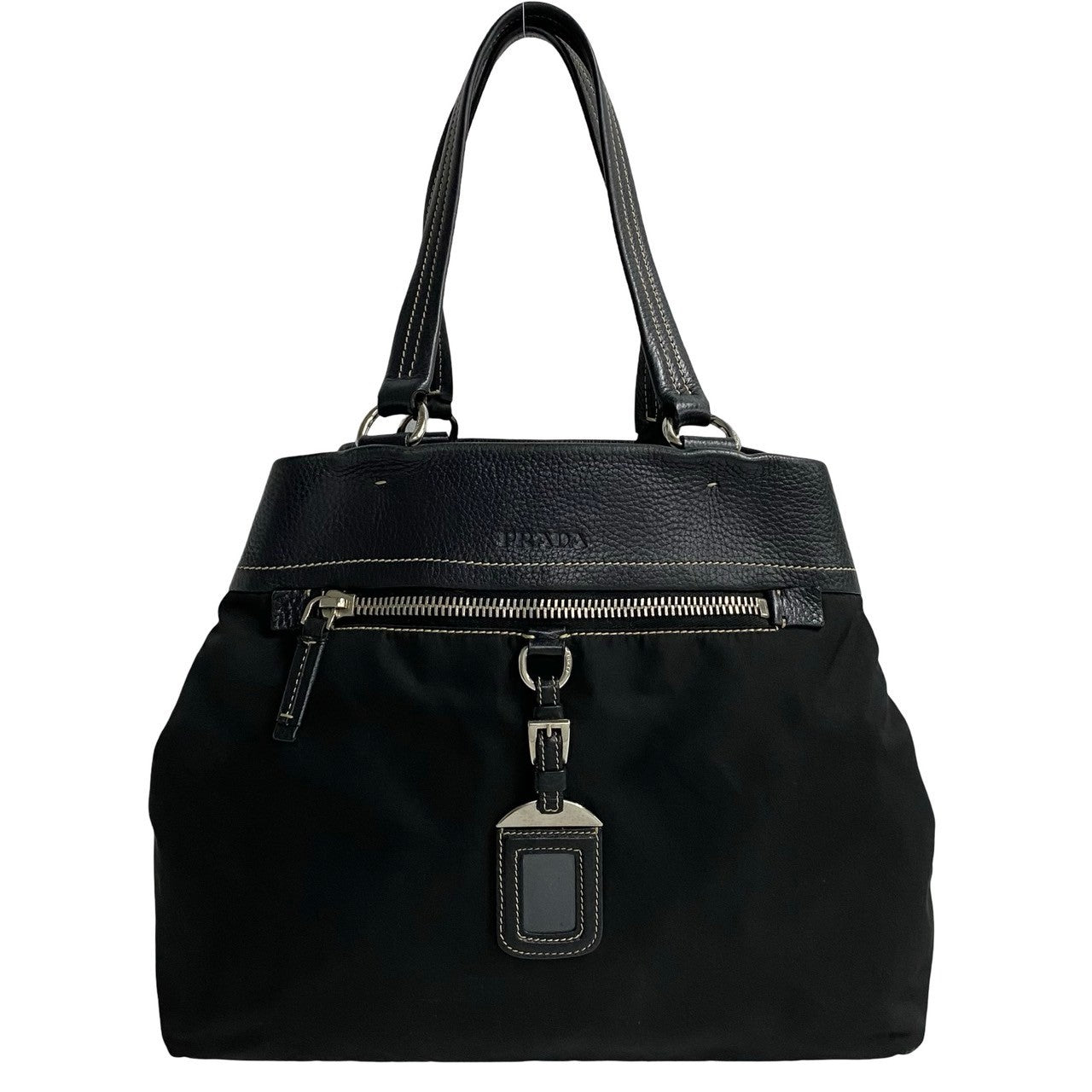 Prada Official Name 2Way Bag Leather Travel Bag