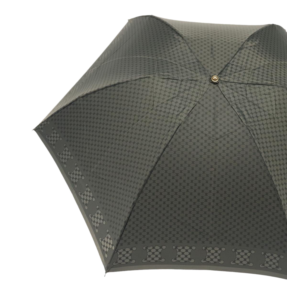 Luxury Macadam Folding Umbrella Gray Handbag Canvas Nylon Travel Bag