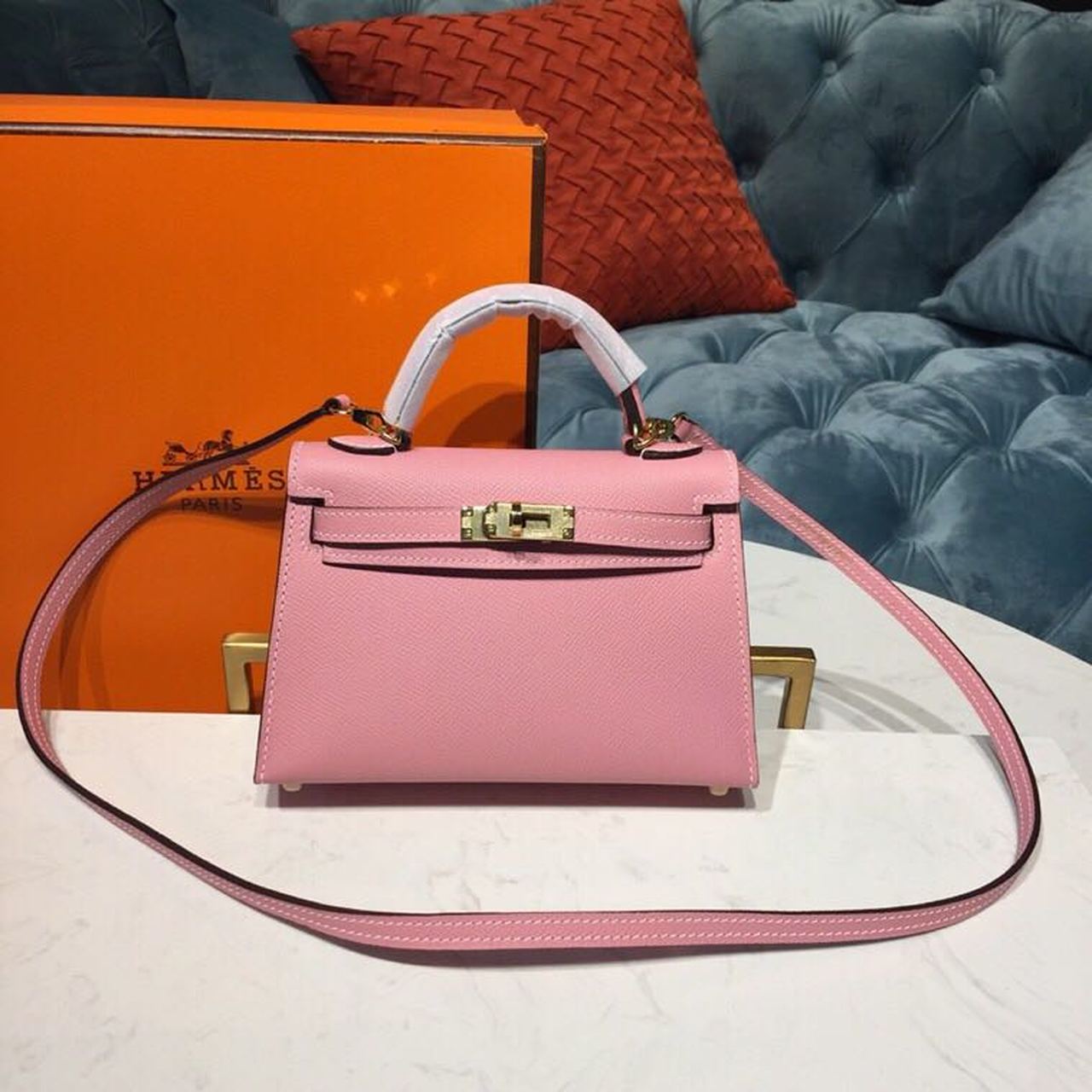 Top Quality Kelly Rose Confetti For Women Gold Mini Travel Bag