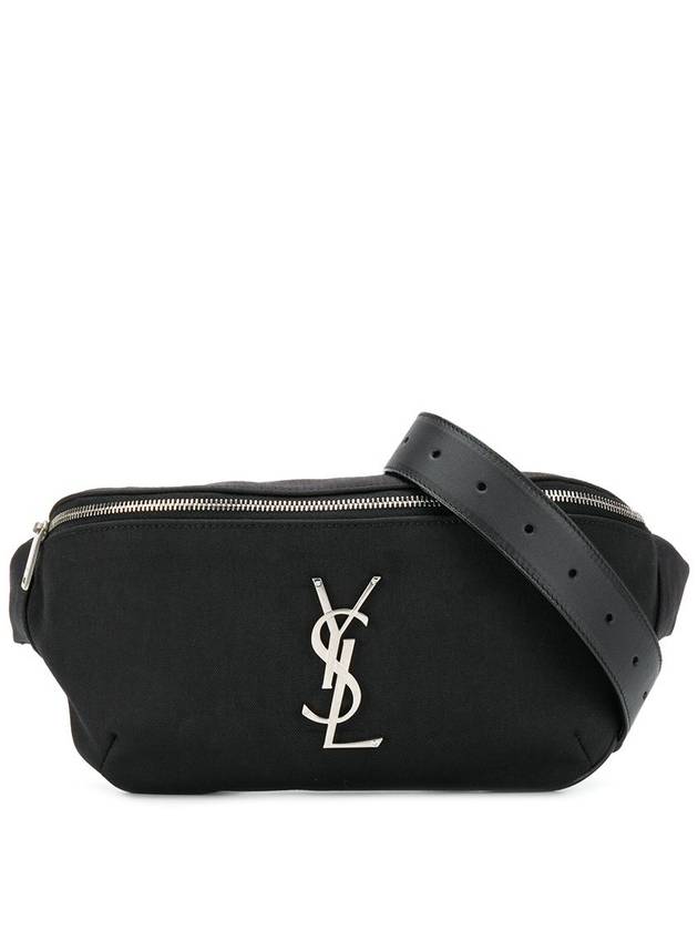 YSL Saint Laurent Luxury Trending Cassandre Classic Belt Bag Leather Canvas Black