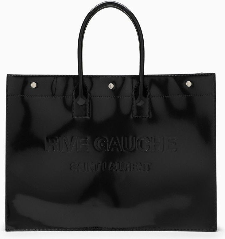 YSL Saint Laurent Saint Laurent Trending Men Rive Gauche Patent Leather Black Travel Bag