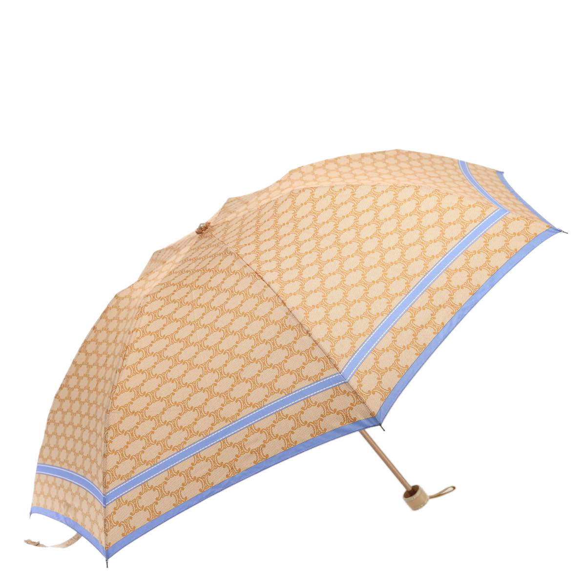 Luxury Macadam Folding Umbrella Handbag Canvas Nylon Travel Bag Beige Handbag