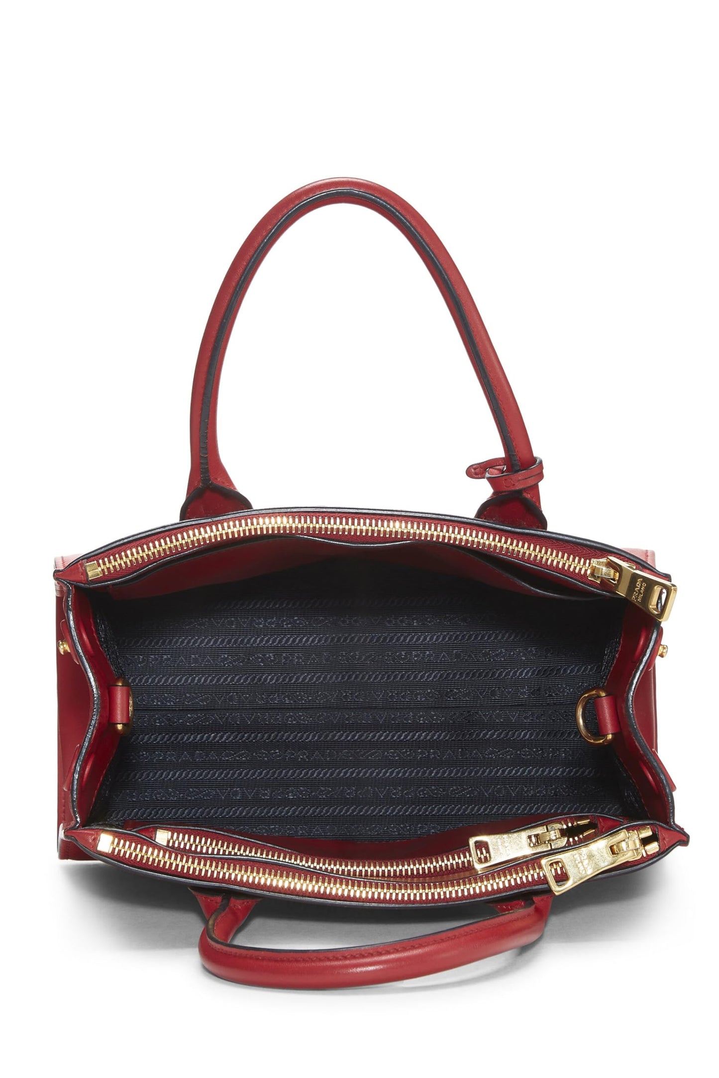 Prada Paradigme City Shoulder Bag Saffiano Red Medium