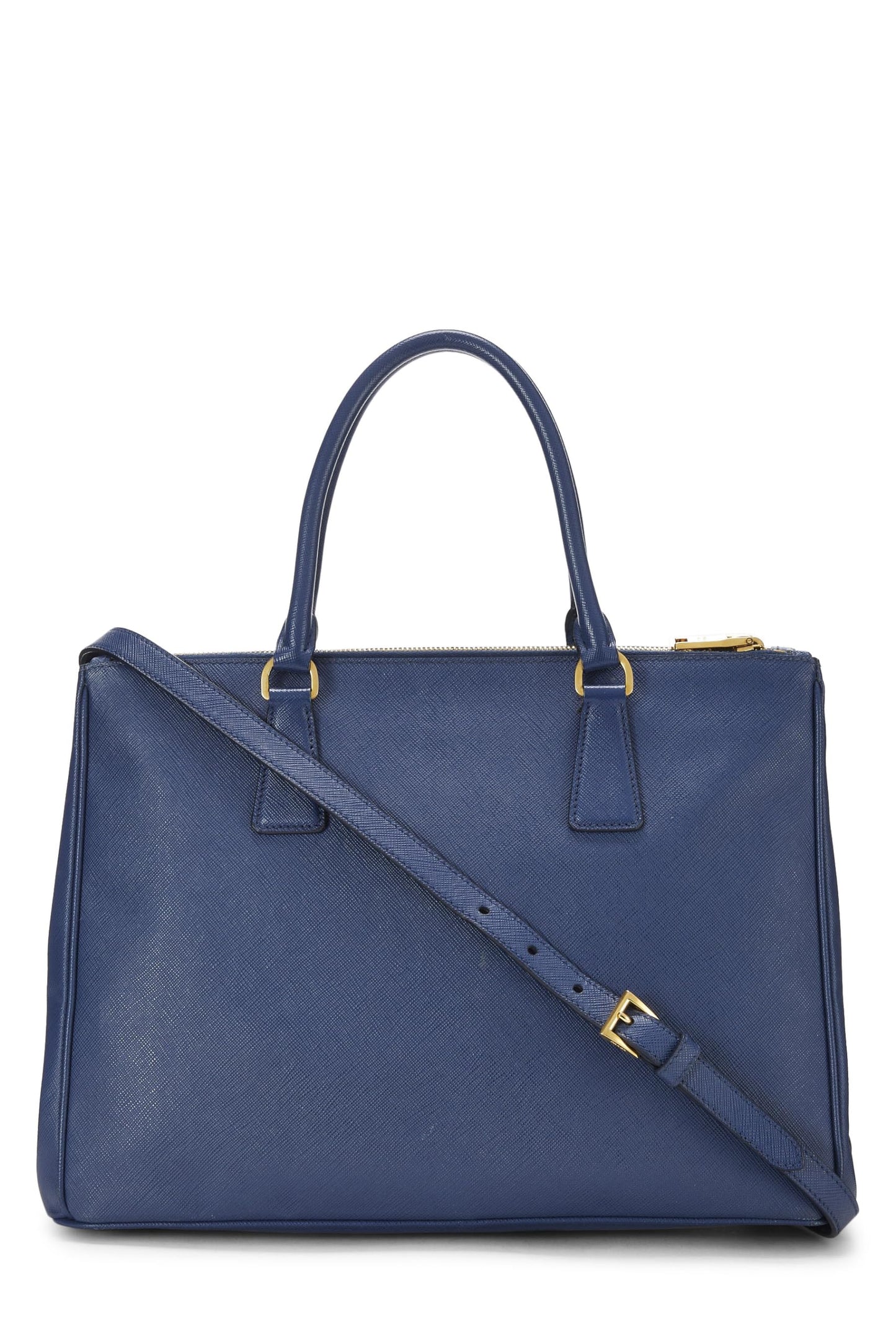 Prada Executive Tote Saffiano Blue Navy Tote Bag