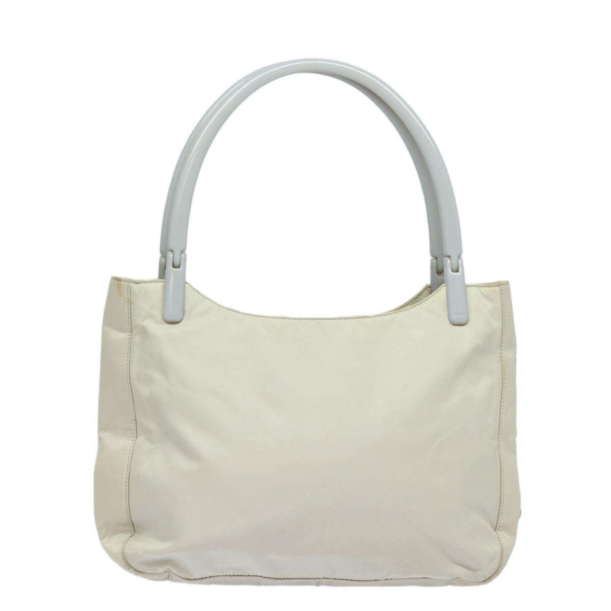 Prada Shoulder Bag Auth Nylon Gray Gray Auth 81179