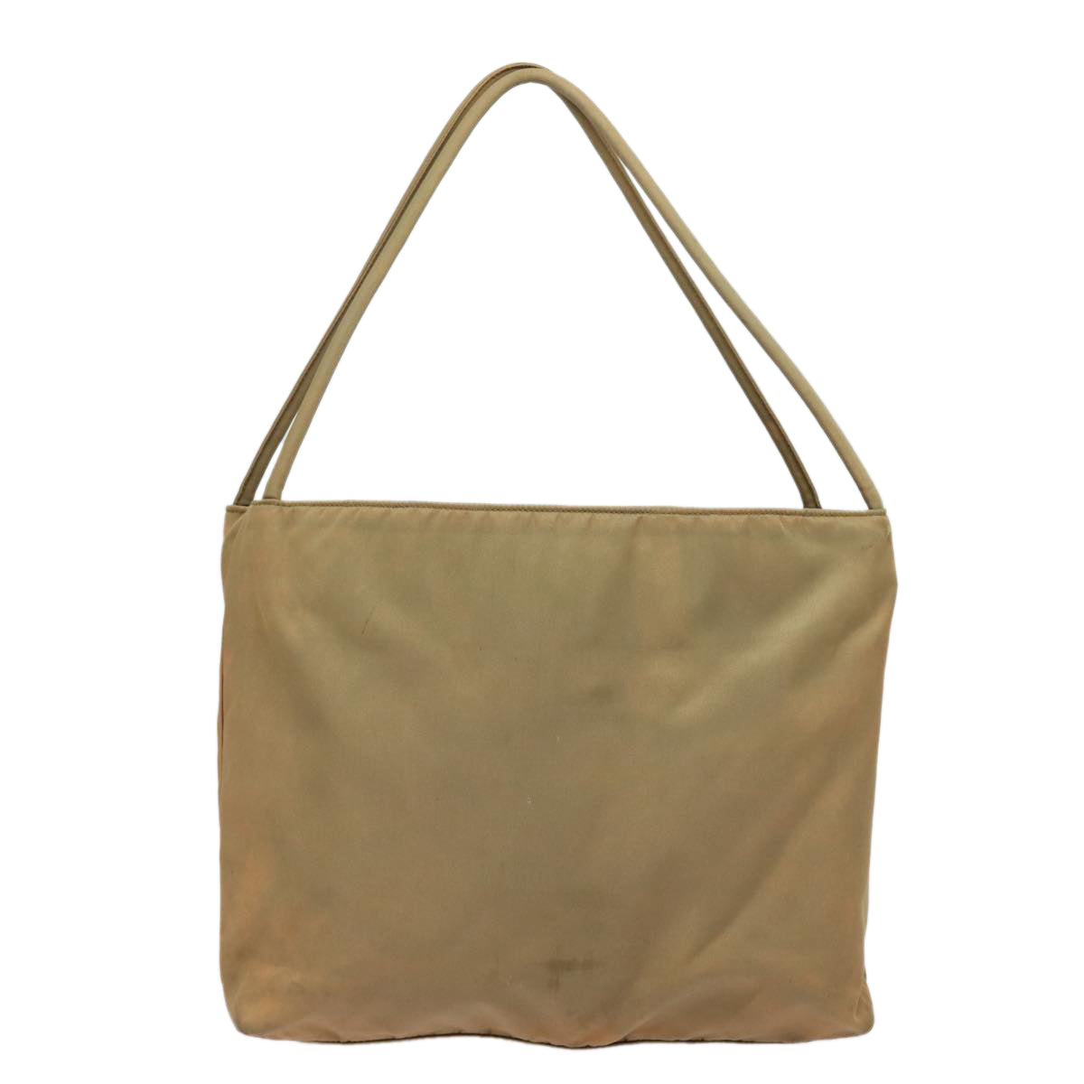 Prada Shoulder Bag Auth Nylon Beige Beige Auth 81183