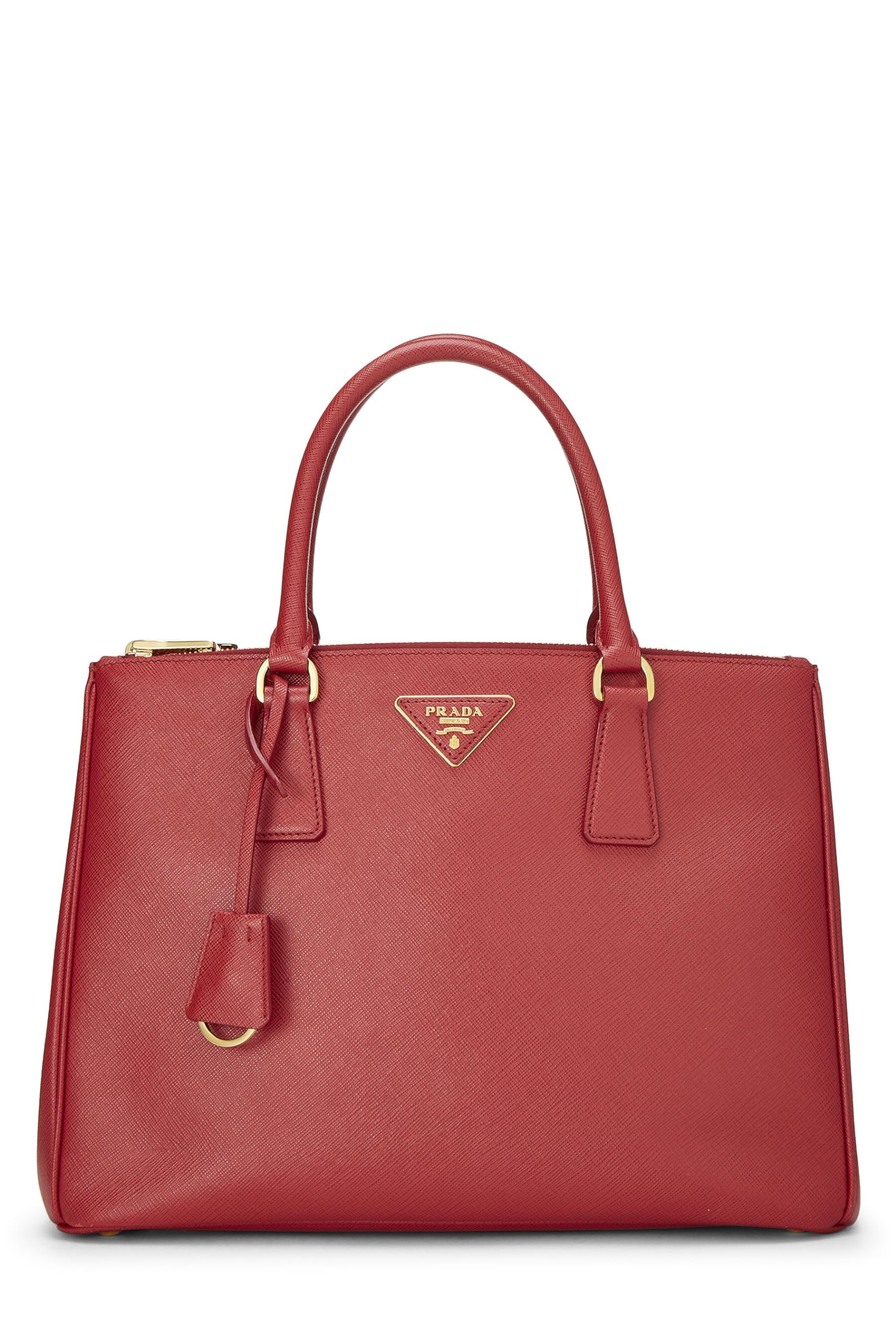 Prada Galleria Tote Saffiano Red Medium Tote Bag