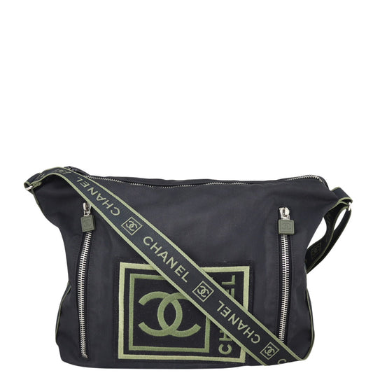 Chanel CC Sportline Shoulder Bag Nylon Logo